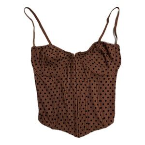 Urban Outfitters polka dot corset top